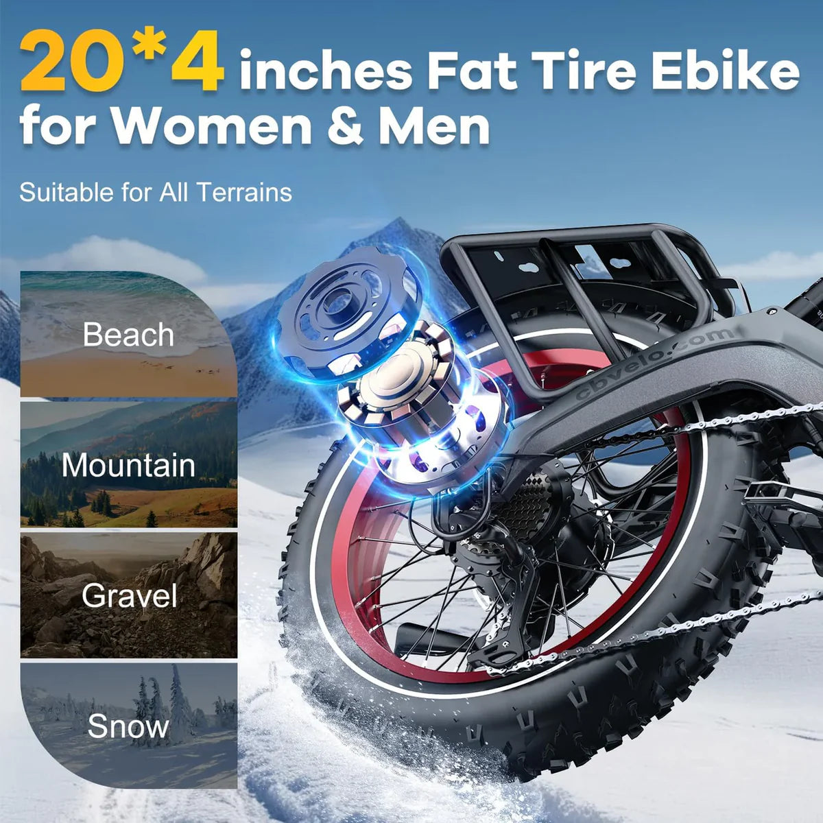 RidesCyber™ Foldable eBike